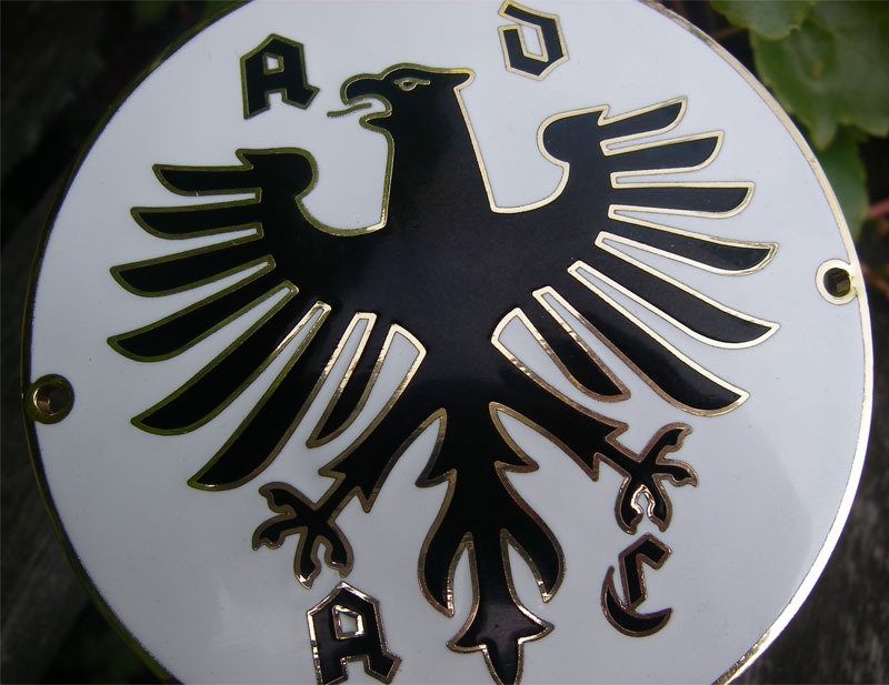 ADAC - AUTOMOBILE CLUB DEUTSCHLAND GERMANY Car Badge - THE GERMAN EAGLE ...